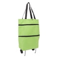 thumbnail image 2 of Foldable Cart, Easy Folding Large Capacity Shopping Cart  For Camping Green,Orange, 2 of 8