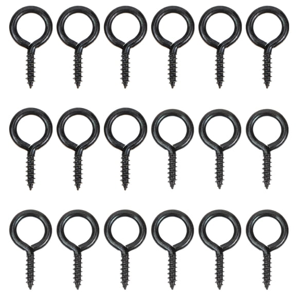 30pcs Heavy Duty Eye Hooks Screw Self Tapping Screw in Eye Hooks for Outdoor