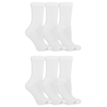 Fruit of the Loom All Day Comfort Crew Socks (6-pack)