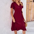 thumbnail image 3 of Birdeem Robe d'Été Mode Femme Col Rond Robe Poupée Vendue Sans Manches Plissée, 3 of 5