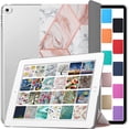 thumbnail image 1 of iPad PRO 1st Gen 2015 12.9 Inch [ 1 Gen ] A1652 A1584 ML0H2LL/A ML0G2LL/A ML0N2LL/A ML0Q2LL/A ML0R2LL/A ML0V2LL/A PrintediPad Cover with Translucent Frosted Hard Back - Marble Pink, 1 of 8
