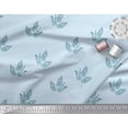 thumbnail image 2 of Soimoi Polyester Crepe Fabric Leaves & Floral Block Print Sewing Fabric Yard 42 Inch Wide, 2 of 3