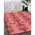 thumbnail image 3 of Ahgly Company Tapis d'Intérieur Rectangulaires Transitionnels Rouges Lavables à la Machine, 2 Pieds x 4 Pieds, 3 of 7