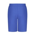 thumbnail image 4 of EOYWHK Men's Linen Shorts Elastic Waist Lounge Shorts Casual Solid Color Sleep Shorts with Drawstring Pockets, 4 of 6