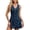 Dark Blue, variant on RXMEKW Denim Dress for Women Sleeveless V-Neck Backless Button-Front A-Line Mini Dress in Light and Dark Blue Wash for Casual Summer Style