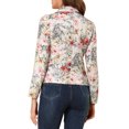 thumbnail image 3 of INSPIRE CHIC Juniors Allover Long Sleeve Notched Lapel Open Front Blazer, 3 of 6