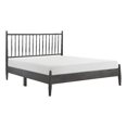 thumbnail image 1 of Pemberly Row Contemporary Wood Size Queen Platform Bed in Gray, 1 of 9