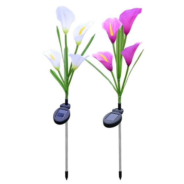 LCXmlly Waterproof Garden Lamp Auto On/Off Solar Garden Lights Waterproof Color Changing Light for Landscaping