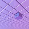 thumbnail image 1 of Ahgly Company Tapis d'Intérieur Lavable en Machine Carré Transitionnel Lilas Violet Vif, 8 Pieds Carré, 1 of 7