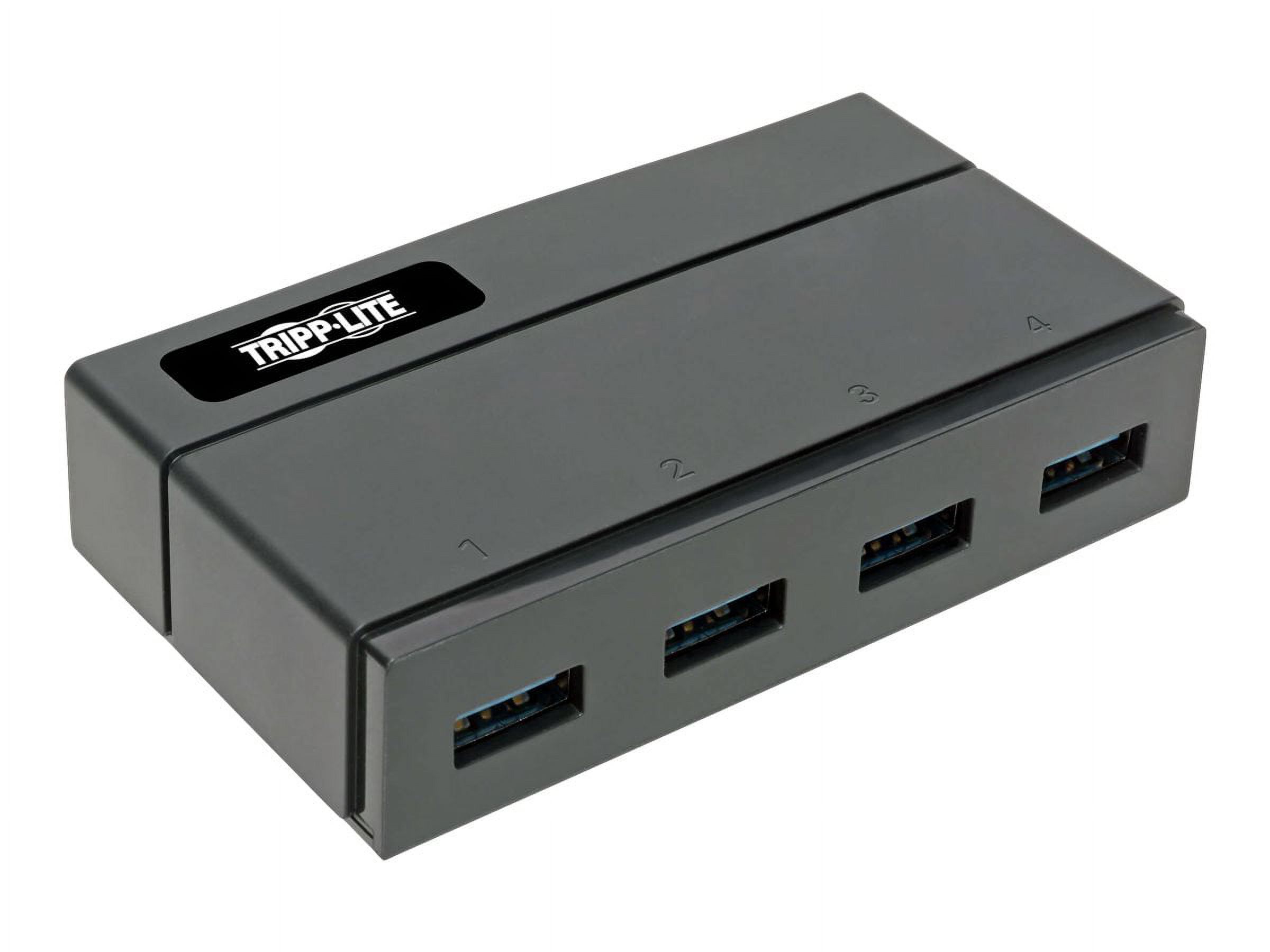 Tripp Lite USB 3.0 SuperSpeed Hub 4-Port for Data and USB Charging - USB-A, BC 1.2, 2.4A