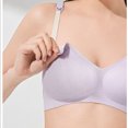 thumbnail image 4 of Timegard Bras for Women Wireless Adjustable Strap Full Support Soft Comfortable Deep V Bra Sleep Bralette, 4 of 6