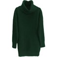 thumbnail image 2 of Women's Loose Oversize Turtleneck Wool Long Pullover Sweater Dress, 2 of 5