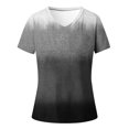 thumbnail image 4 of zanvin Haut pour Femmes, T-shirt Ample Décontracté à Col en V à Manches Courtes avec Imprimé Mode pour Femmes, 4 of 4