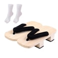 thumbnail image 1 of Japanese Wooden Clogs Comfort Shower Sandals Slippers for Daily Travel Beach 38, 1 of 8