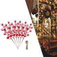 thumbnail image 2 of Milaget 6 Pcs Tiges de Baies Rouges de Noël pour Décorations de Maison de la Saint-Valentin, 2 of 7