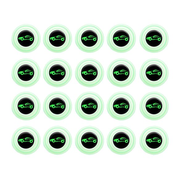 20X Car Door Shock Absorber Silent-Gasket Sound-proof Sticker Door Edge Luminous J4Q5