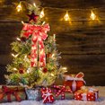 thumbnail image 1 of Pisexur Christmas Decorations Christmas Tree Bow, Christmas Wreath Bow, Christmas Led Wreath Bow, Warm LED Lights Christmas Tree Topper For Indoor Outdoor Xmas Decoration, 1 of 6