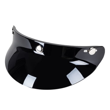 Visière à visière à 3 Boutons-Pression pour Casque de Moto à Visage Ouvert