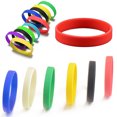 thumbnail image 4 of Trayknick 2Pcs Fashion Silicone Wristbands Wrist Bands Solid Color Sports Design Bracelets Red, 4 of 13