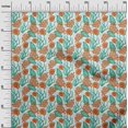 thumbnail image 3 of oneOone Rayon Turquoise Blue Fabric Sea Shells Ocean Fabric For Sewing Printed Craft Fabric By The Yard 56 Inch Wide, 3 of 4