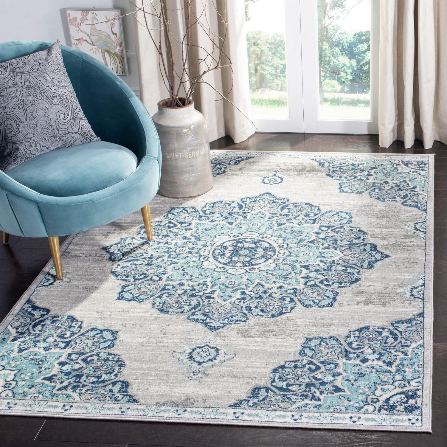 SAFAVIEH Brentwood Cantor Floral Area Rug