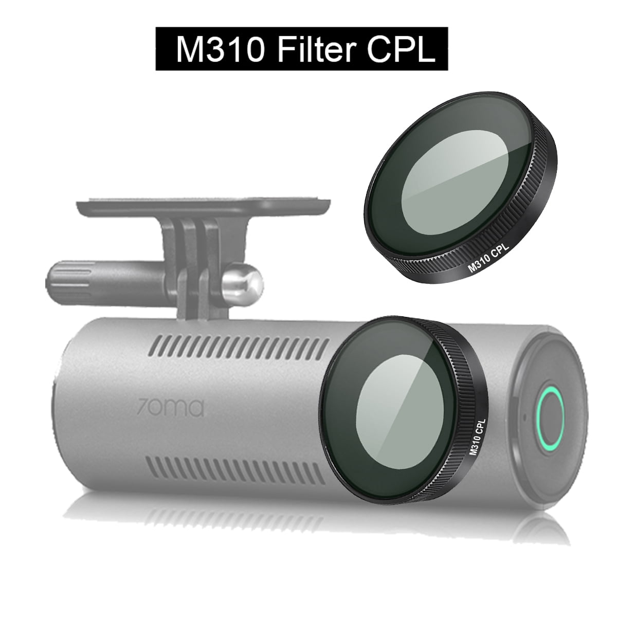 70mai M310 CPL Filter, Anti-Glare Polarizing Lens for Dash Cam, 4K HD Night Vision Compatible