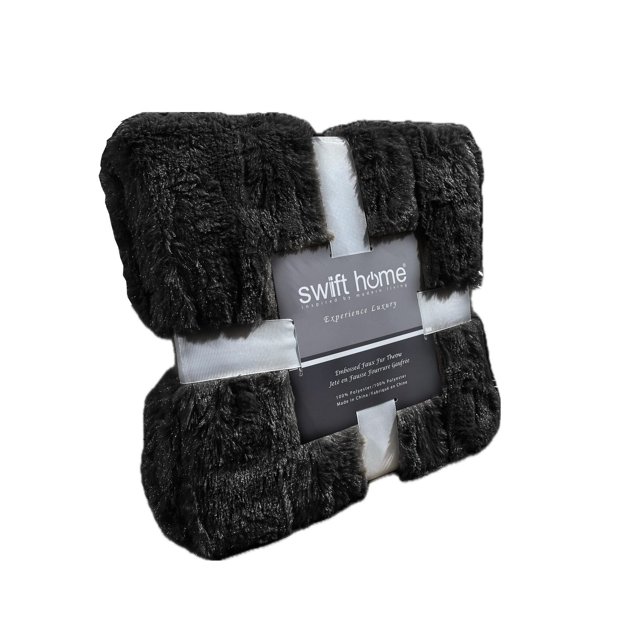 Swift Home Jeté de luxe en fausse fourrure