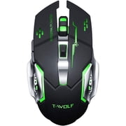 T-Wolf Q13 Electronic Mouse, Rechargeable 2.4 Wireless Mouse Gaming Mouse