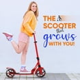 thumbnail image 3 of Hurtle Renegade Lightweight Foldable Teen and Adult Commuter Kick Scooter, Red, 3 of 5