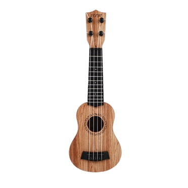 KAKOWELY Beige Plastic Ukulele for Kids Beginner Toy Guitar Musical Instrument Lightweight and Compact 21.5 Inches,14.96"X4.92"X1.77"