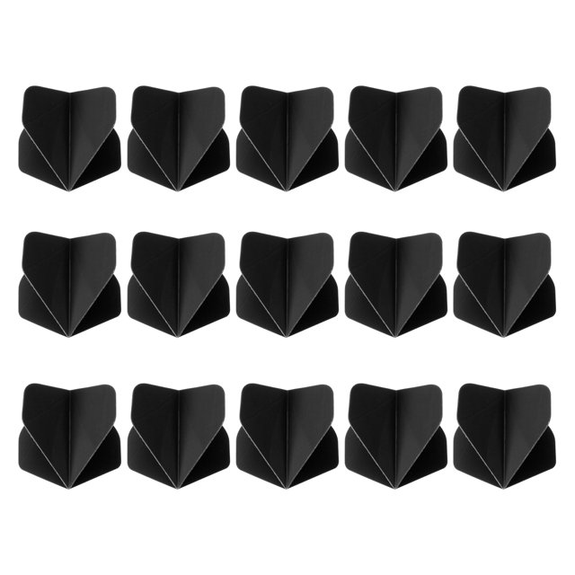 Unique Bargains Vols de Fléchettes Standard, Lot de 15 Vols Noir
