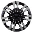 thumbnail image 1 of Universal 13 Inch Black Hub Caps for Car Wheels Auto Accessories Vehicle Rim Covers Wheel Parts Silver, 1 of 8