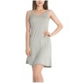thumbnail image 1 of Tqcoqu Women Solid Color V-Neck Sleeveless And Unadjusted Buckle Short Nightgown, 1 of 4