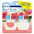 thumbnail image 2 of Febreze Plug In Air Freshener, Odour-Fighting Scented Oil Refill, Watermelon, 2 Refills, 2 of 15