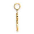 thumbnail image 2 of Diamond2Deal 14K Yellow Gold Script Letter E Initial Pendant for Women (L- 0.61inch, W- 0.3inch), 2 of 6