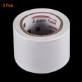 thumbnail image 3 of Unique Bargains 4cmx13m Non-Adhesive Thick Tube Protector Wrap Pipe Protective Tape White 3Pack, 3 of 5