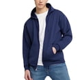 thumbnail image 2 of Hanes Mens ComfortBlend EcoSmart Full Zip Hoodie, M, Navy, 2 of 4