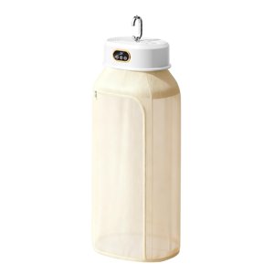 PXNTLA Séchoir portable de voyage - Séchoir pliable, 5-Min Préchauffage rapide 6-Hour Séchage continu, 10cm pliable Mini Séchoir pour Appartements, RVs, Voyage - Prises 8 Vêtements