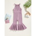 thumbnail image 2 of Faithtur Combinaison Sans Manches pour Bébé Fille, Pantalon Évasé Long d'Été pour Fête Décontractée, 2 of 8
