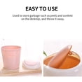 thumbnail image 1 of Office Desk Waste Container Home Living Room Waste Can Portable Plastic Waste Basket Desktop Garbage Bin Mini Flip Lid Trash Can, 1 of 9