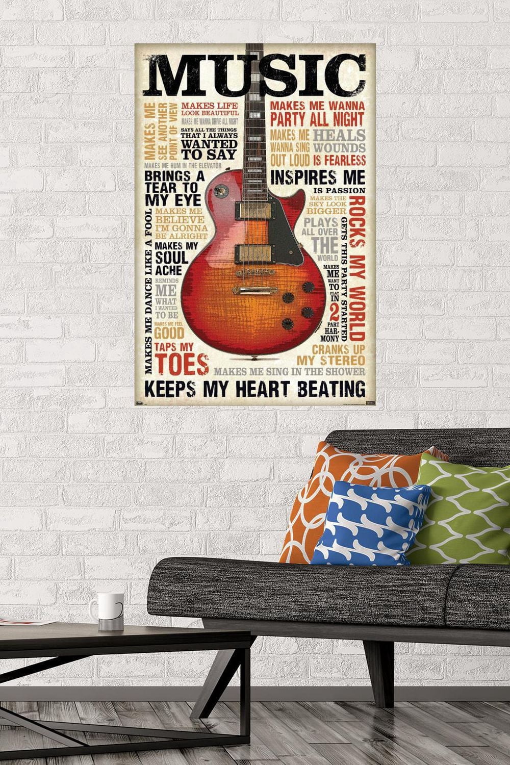 Music Inspires Me Wall Poster
