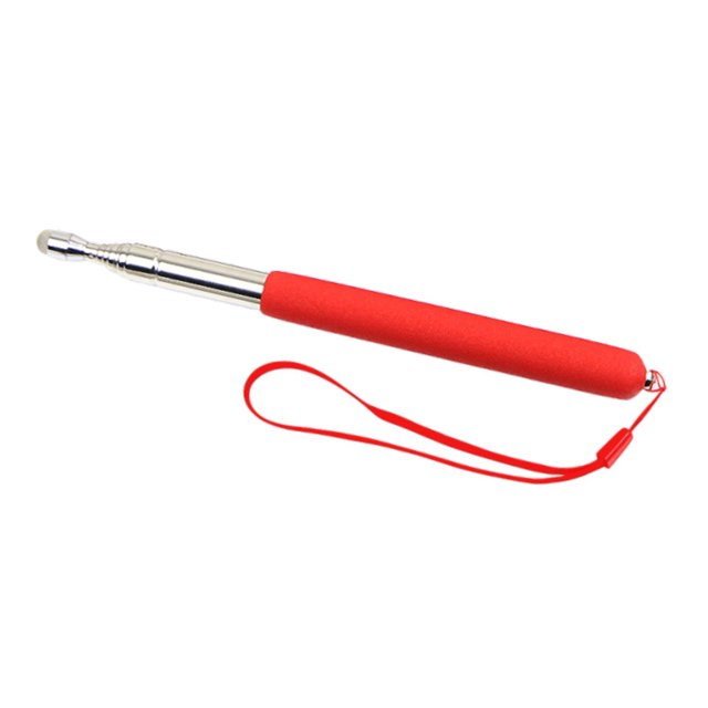 Luzkey Telescopic Teacher Hand Pointer for Blackboards School Large Display Screens Red