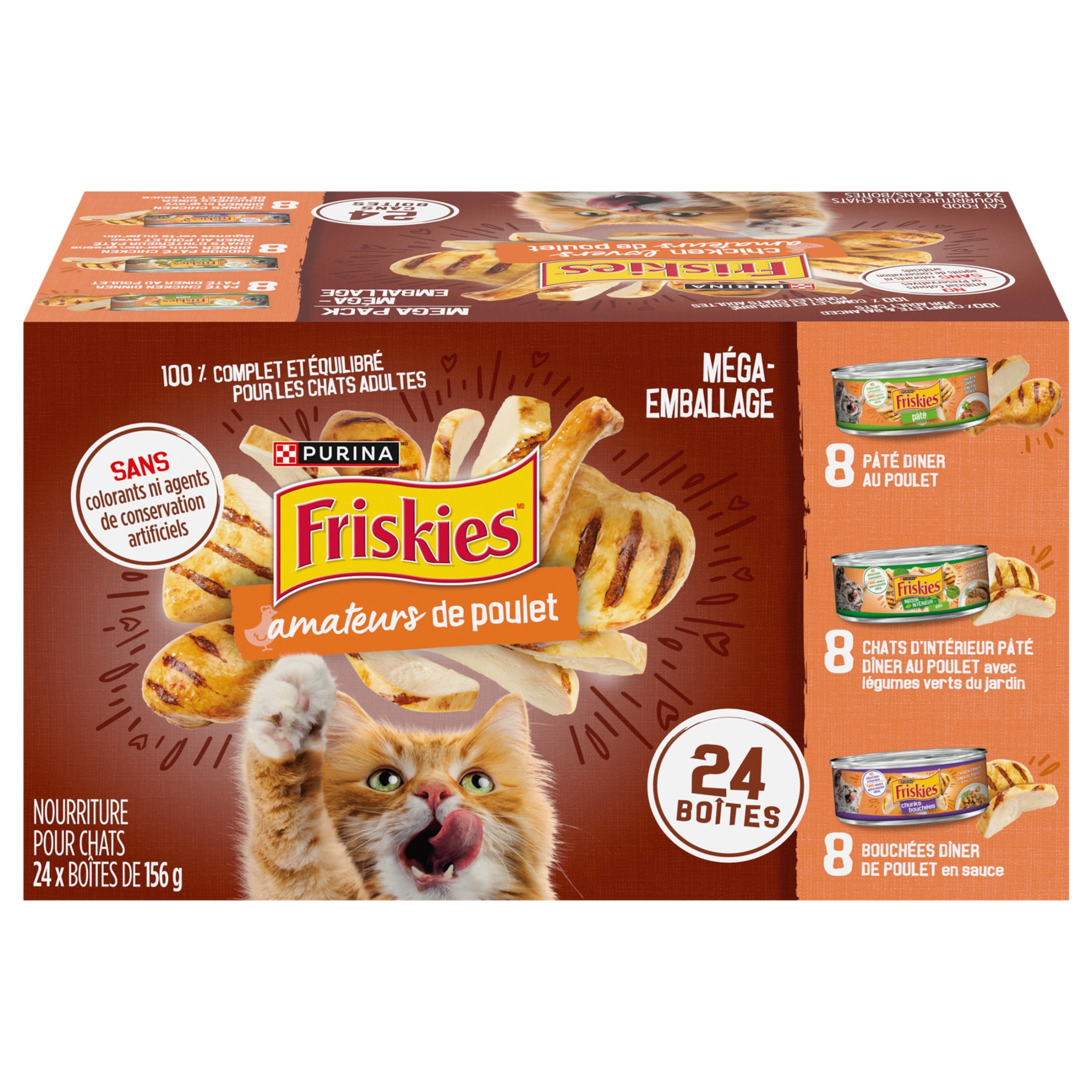 Purina Friskies Amateurs de Poulet Nourriture pour Chats