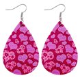 thumbnail image 1 of PVCS Boucles d'Oreilles de la Saint-Valentin Cœur Amour Lèvres Rouges Boucles d'Oreilles Imprimées Double Face, 1 of 2
