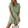 thumbnail image 2 of adviicd Robes de Vacances pour Femmes Robes d'Été Décontractées Sans Manches à Bretelles Spaghetti Robe Longue Maxi de Plage Verte, TG, 2 of 5