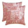thumbnail image 4 of Oreiller Texturé Rose Pâle, Housse d'Oreiller en Satin 18x18 Pouces (45x45 cm), Housse d'Oreiller Carrée Froncée Unie Rose, Housse d'Oreiller Rose 18x18 Pouces (45x45 cm), Moderne - Rose Doux de Rêve, 4 of 4