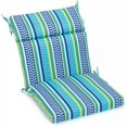thumbnail image 1 of Coussin de Chaise d'Extérieur Carré pour Siège/dossier en Polyester Filé de 22 Po sur 45 Po - Pike Azure, 1 of 1