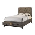 thumbnail image 1 of Avantika Queen Bed with Storage in Fabric and Rustic Gray Oak, 1 of 2
