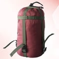 thumbnail image 2 of EeaseCA Stuff Sack Compression Bag Sleeping Bag Compression Bag Portable Quilts Storage Bags for Camping Hiking Backpacking (Claret), 2 of 8