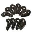 thumbnail image 4 of maskred 10Pcs PU Golf Iron Covers Set Sticky Training Equipment for Golf Club Head Swing and Distance Style A 1Set, 4 of 6